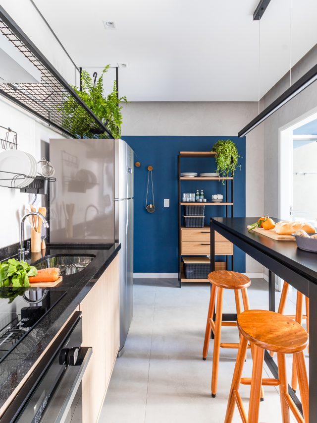 Capa de: Kitnet de 33 m² ganha área de serviço e cozinha integrada à sala