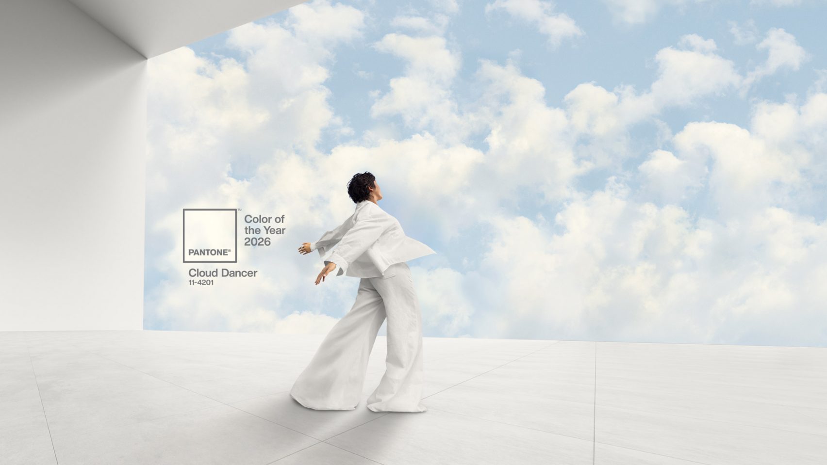 Branco acinzentado Cloud Dancer é a Cor do Ano da Pantone 2026