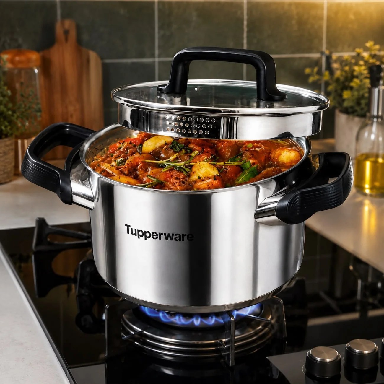 Tupperware lança panelas Elements com fundo triplo em aço inox e alumínio